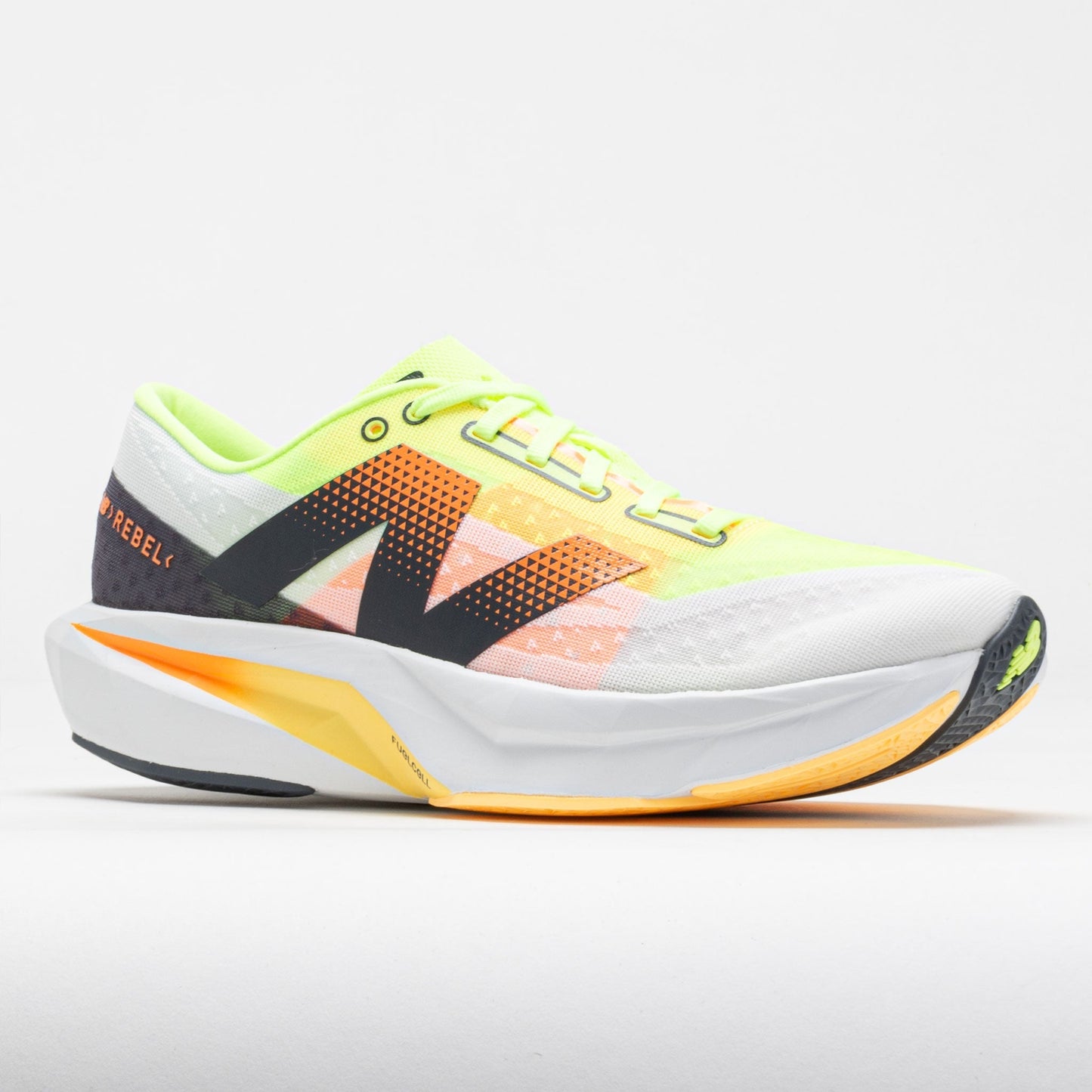 New Balance FuelCell Rebel v4 Men's White/Lime Glo/Hot Mango