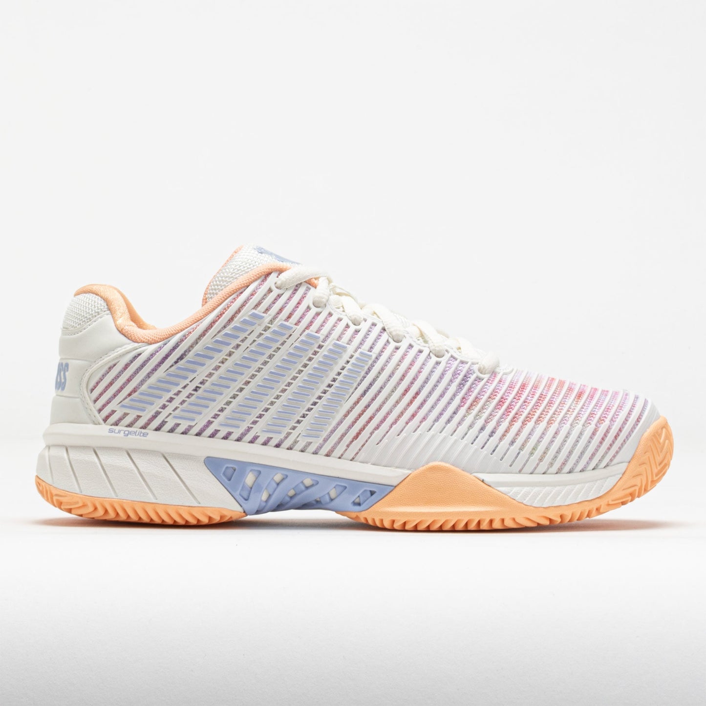 K-Swiss Hypercourt Express 2 Clay Women's White/Peach Fuzz/Heather