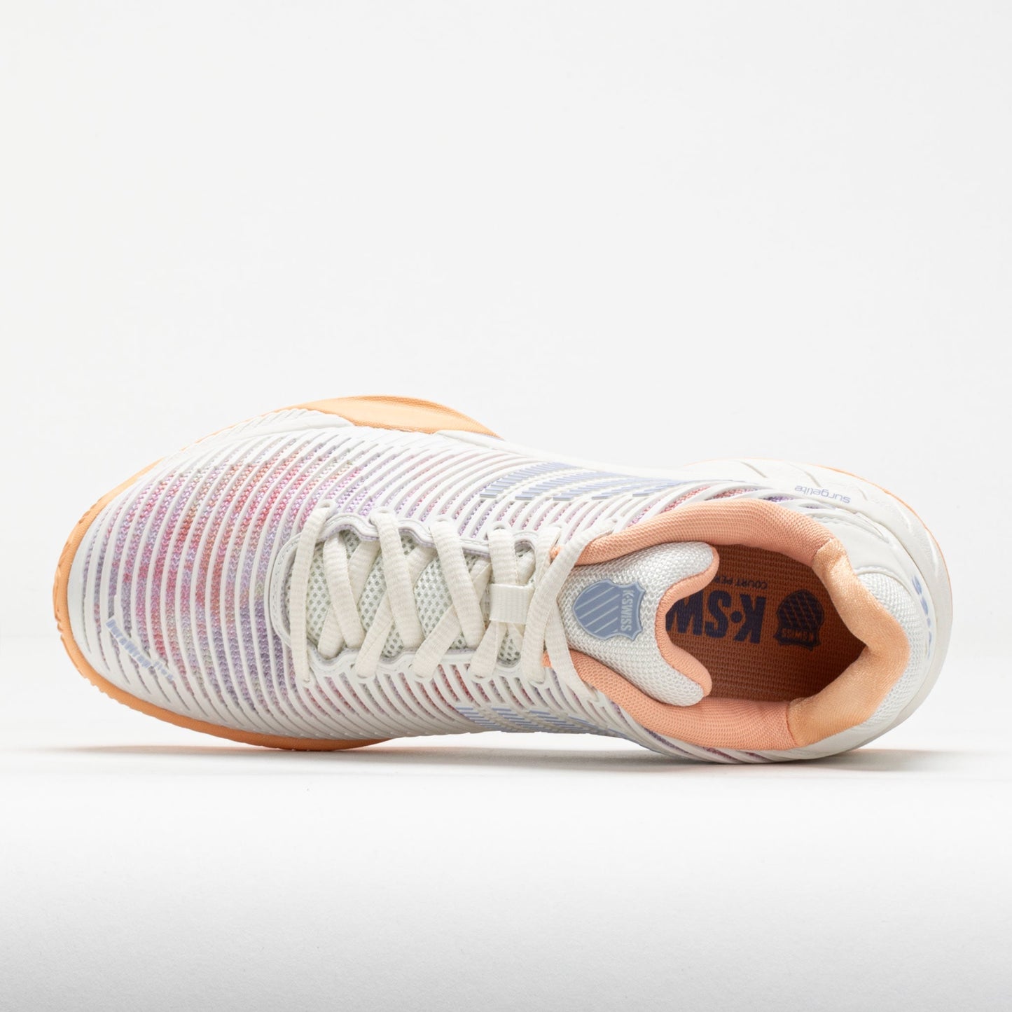 K-Swiss Hypercourt Express 2 Clay Women's White/Peach Fuzz/Heather